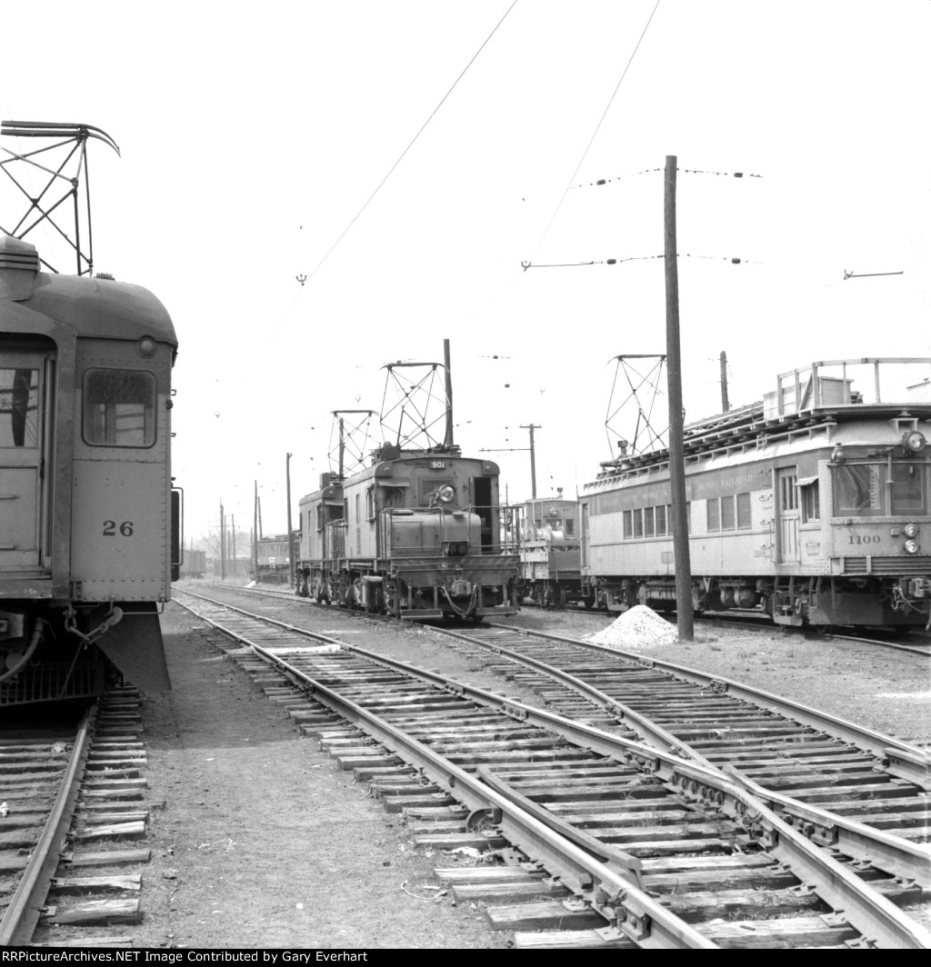 CSS Interurban #26, Freight Motor #901 & Line car 1100